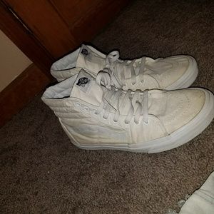 Mens White Vans Sz 10.5